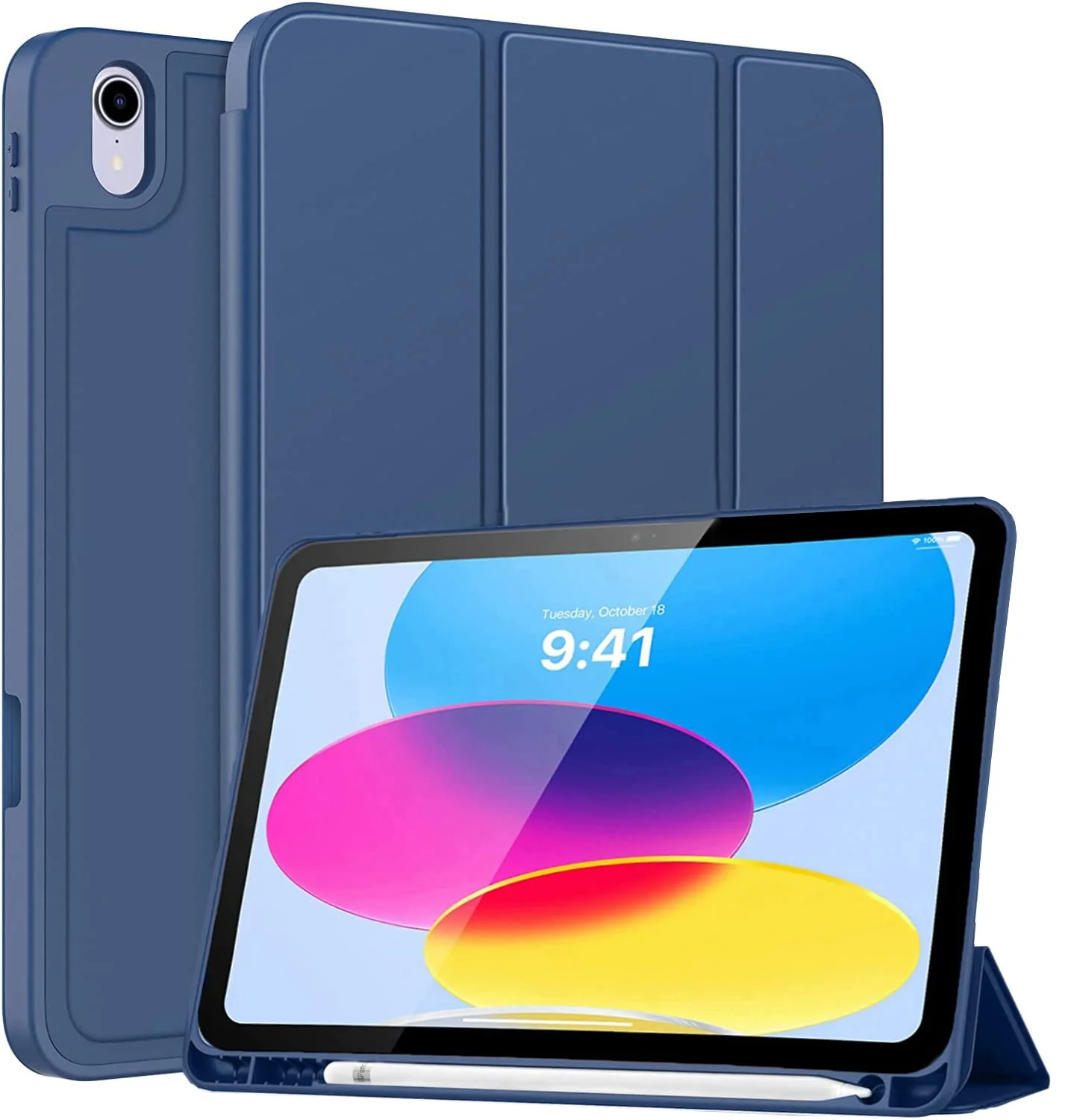 Premium Smart Case for iPad (A16) 11th/10th Generation (2025/2022) [Auto Sleep/Wake Cover] [Pencil Holder] [Soft Flexible Case] Recoil Series for Apple iPad 10th/11th Gen - Image 6