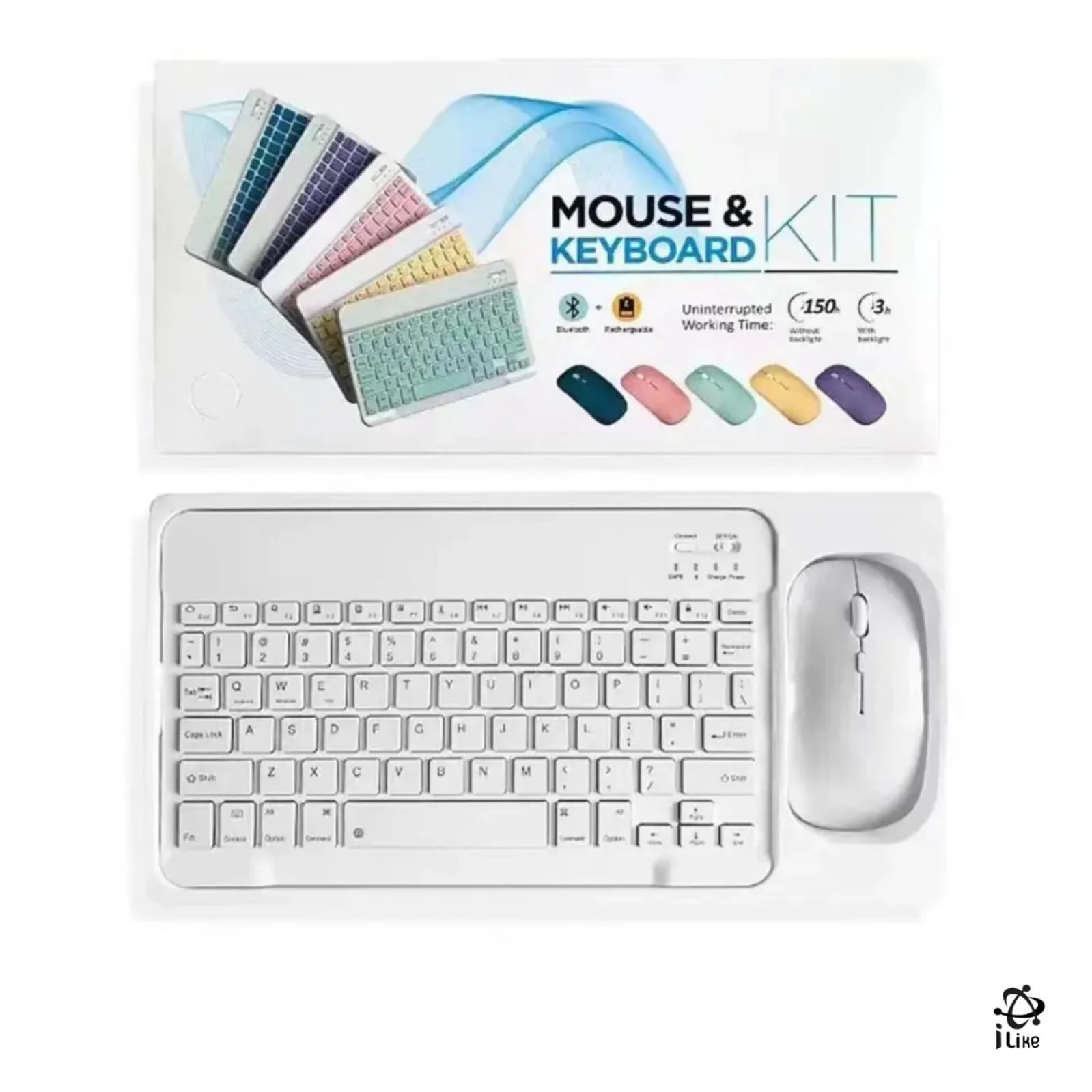 Rechargeable Bluetooth Keyboard and Mouse Combo Ultra Slim for all Bluetooth Enabled Mac/Tablet/iPad/PC/Laptop - Image 4