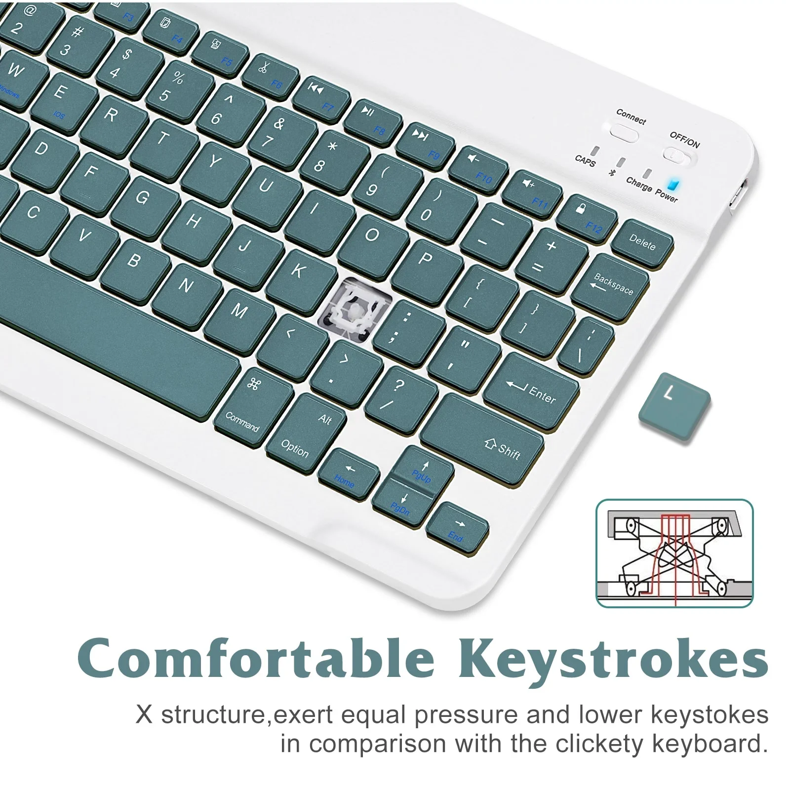 Rechargeable Bluetooth Keyboard and Mouse Combo Ultra Slim for all Bluetooth Enabled Mac/Tablet/iPad/PC/Laptop - Image 6