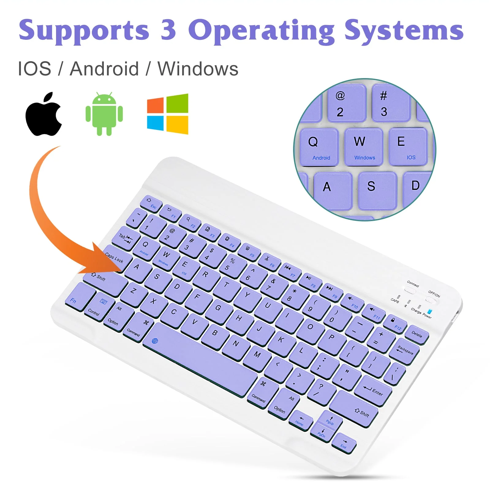 Rechargeable Bluetooth Keyboard and Mouse Combo Ultra Slim for all Bluetooth Enabled Mac/Tablet/iPad/PC/Laptop - Image 8