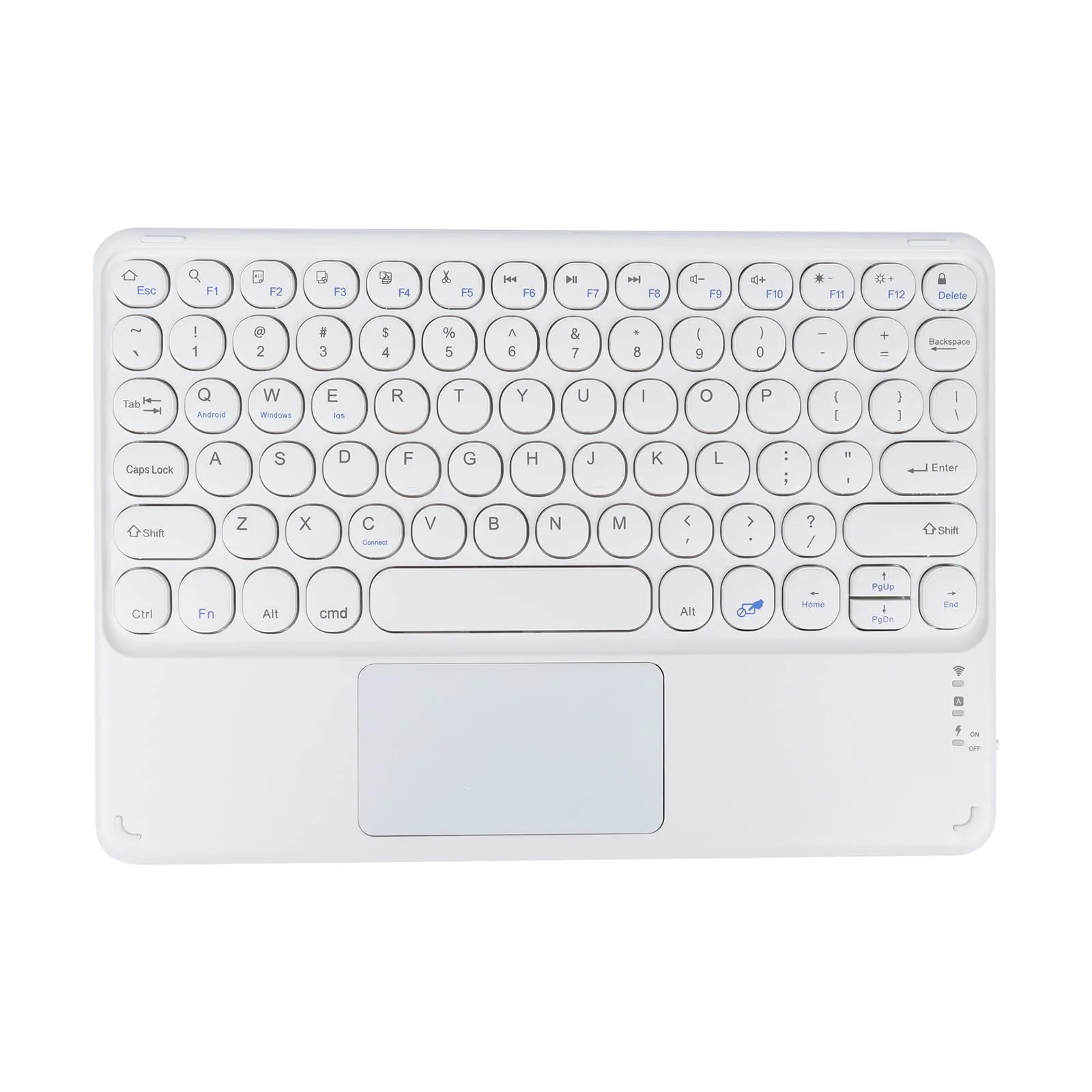 Rechargeable Bluetooth Keyboard and Trackpad Ultra Slim for all Bluetooth Enabled Mac/Tablet/iPad/PC/Laptop - Image 3