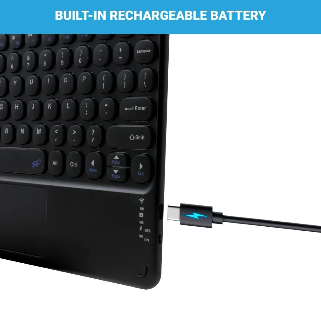 Rechargeable Bluetooth Keyboard and Trackpad Ultra Slim for all Bluetooth Enabled Mac/Tablet/iPad/PC/Laptop - Image 8