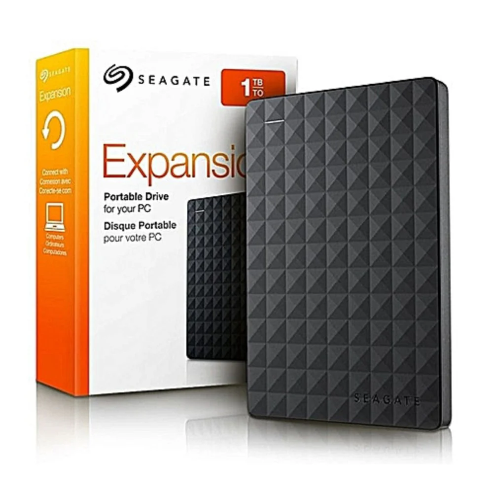 (Refurbished) Seagate Expansion 1 TB External Hard Disk Drive (HDD) 120 Mb/s,USB 3.0, for Windows and Mac