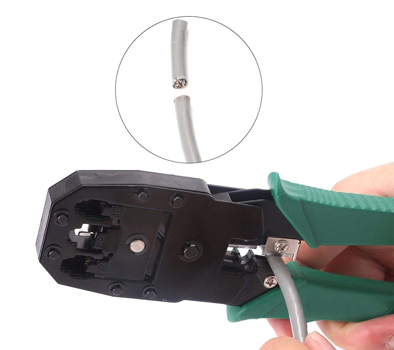 RJ45 Cable 3 in 1 Modular Crimping Tool for RJ45 RJ12 RJ11 UTP Cat5E/Cat6 LAN Cutter 4P4C 4P2C - Image 4