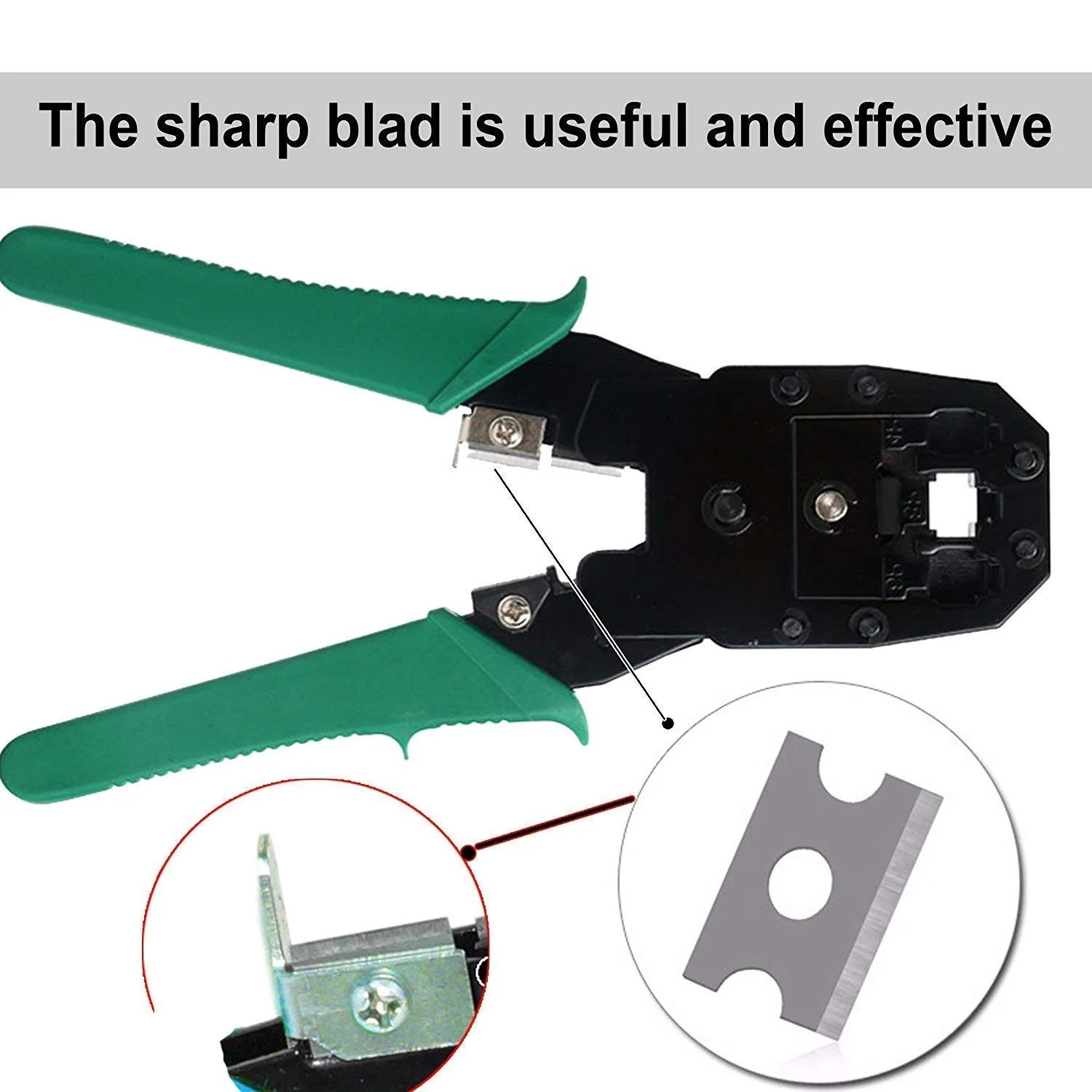 RJ45 Cable 3 in 1 Modular Crimping Tool for RJ45 RJ12 RJ11 UTP Cat5E/Cat6 LAN Cutter 4P4C 4P2C - Image 5