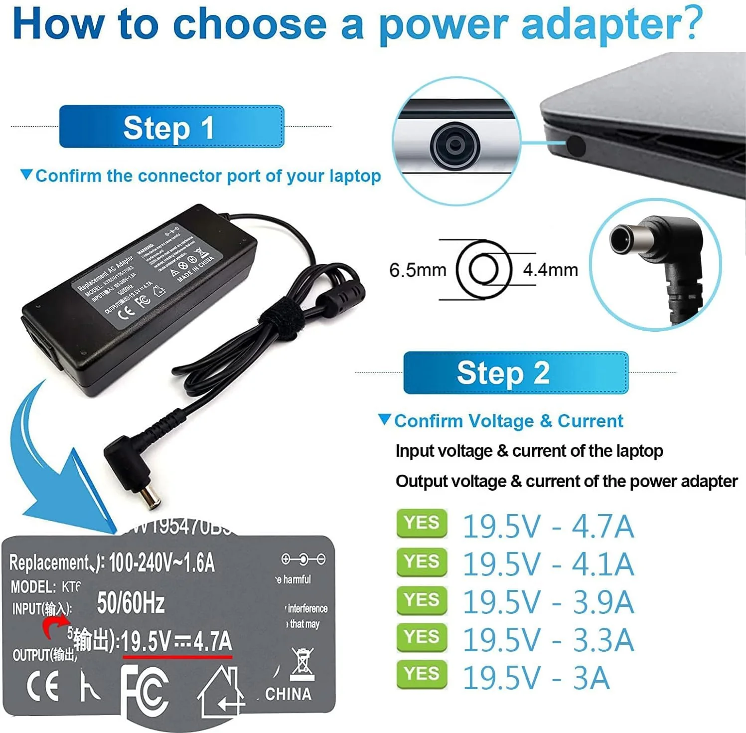 OEM Samsung 14V - 3Amp Power Adapter for Samsung Monitor - Centre Pin (check images for model)) - Image 6