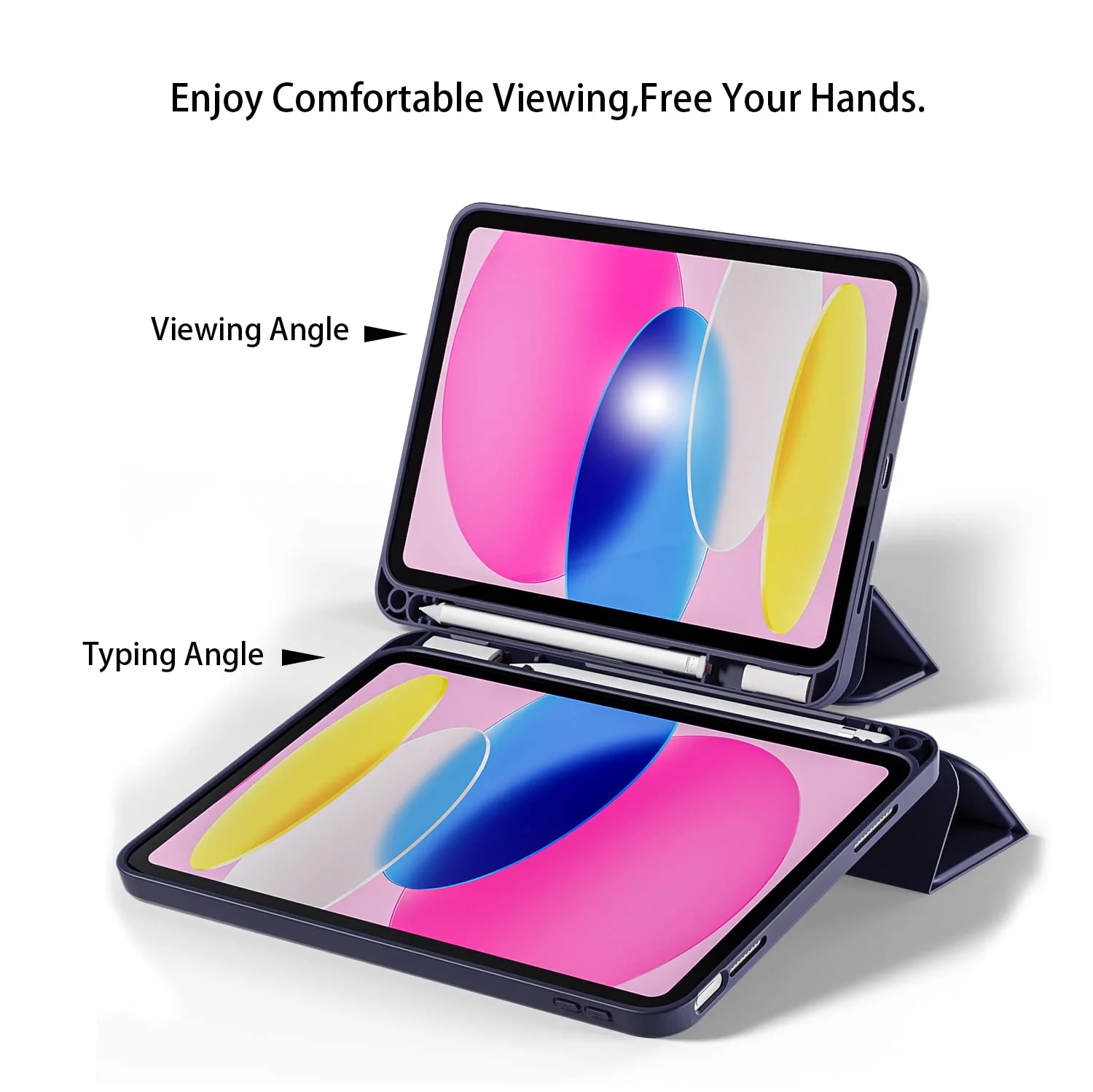 Premium Smart Case for Apple iPad Pro 11 inch 2022/2021 4th/3rd Gen [Auto Sleep/Wake Cover] [Pencil Holder] [Soft Flexible Case] Recoil Series - Image 6