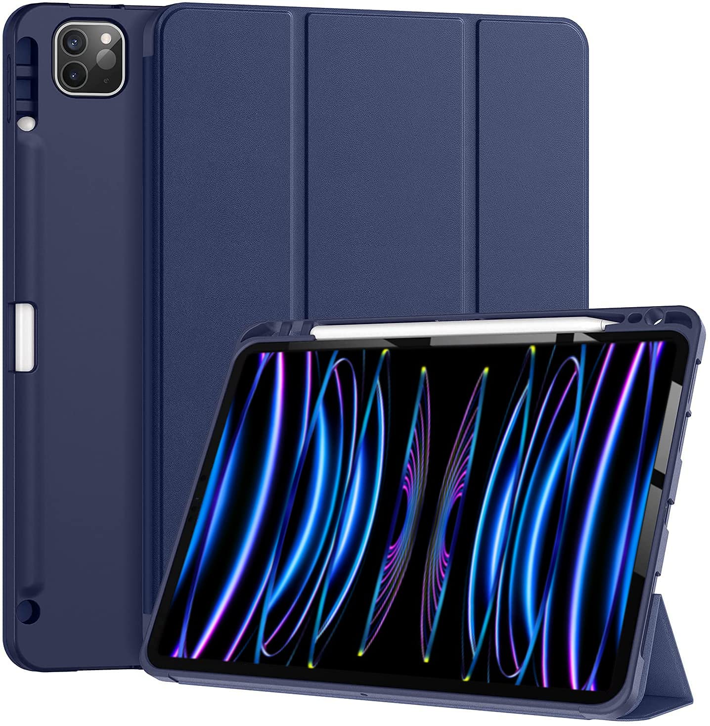 Smart Case for iPad Pro 12.9 inch 2022/2021 6th/5th Generation [Auto Sleep/Wake Cover] [Pencil Holder] [Soft Flexible Case] Recoil Series - Image 6