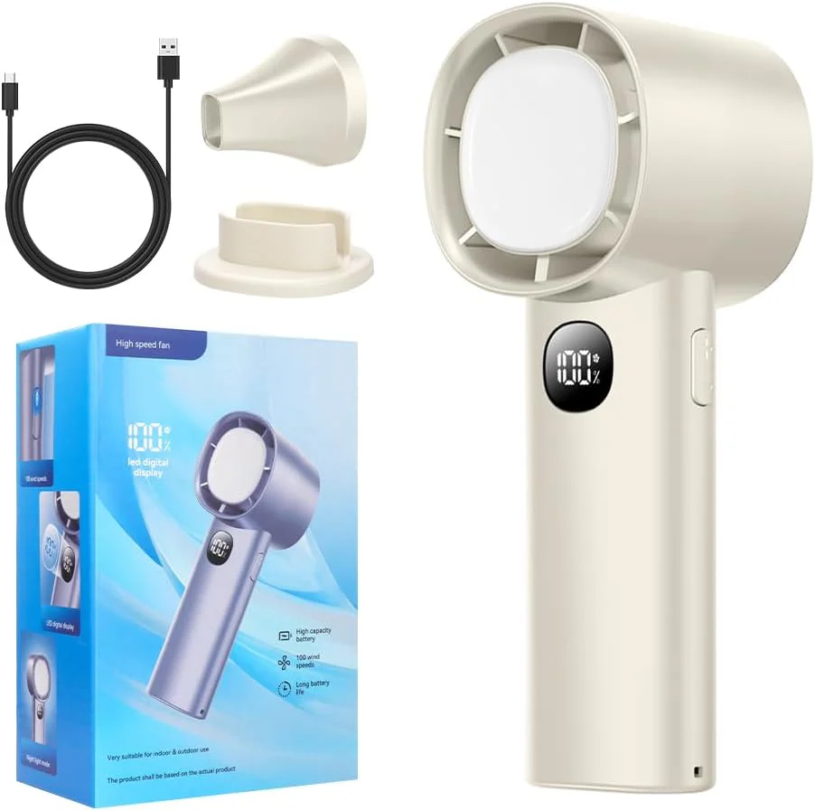 Summer Mini Ice Handy Mini Fan Cooling Portable Rechargeable Peltier Handy Small Fan Handheld Fan - Image 2
