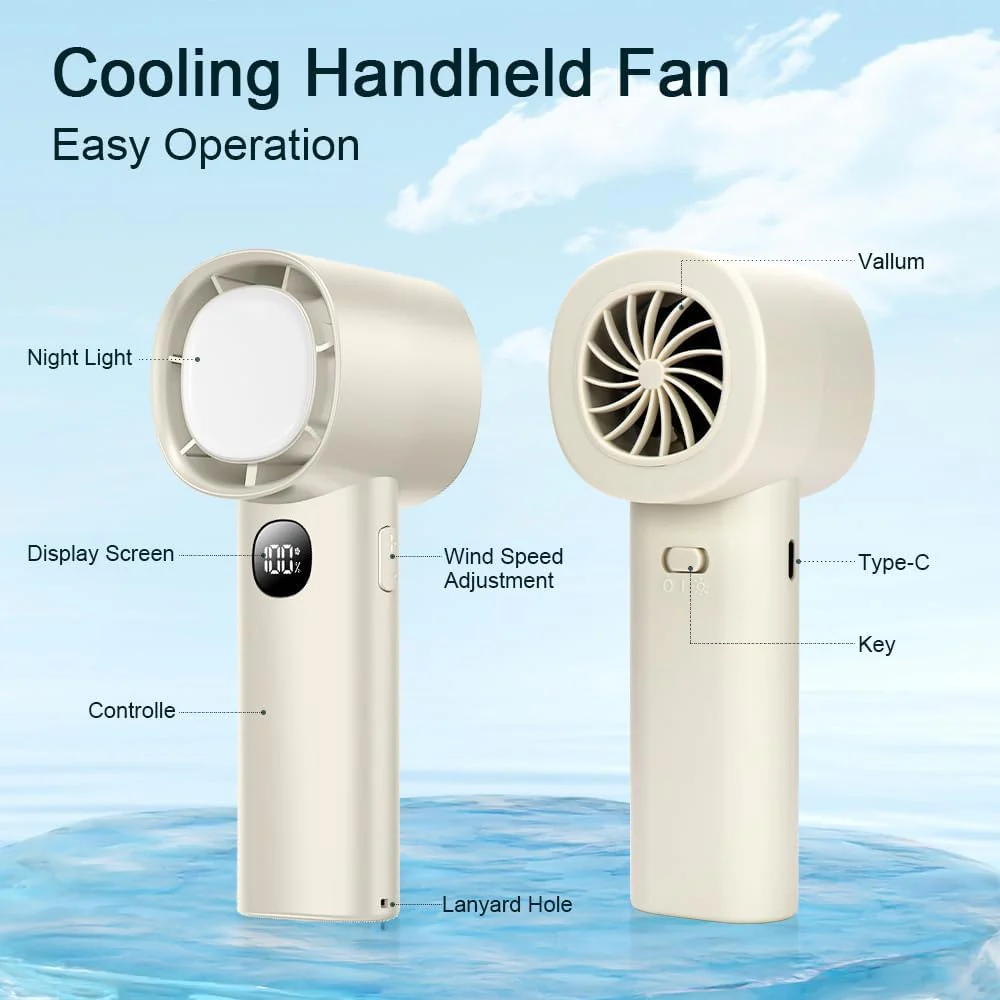 Summer Mini Ice Handy Mini Fan Cooling Portable Rechargeable Peltier Handy Small Fan Handheld Fan - Image 3