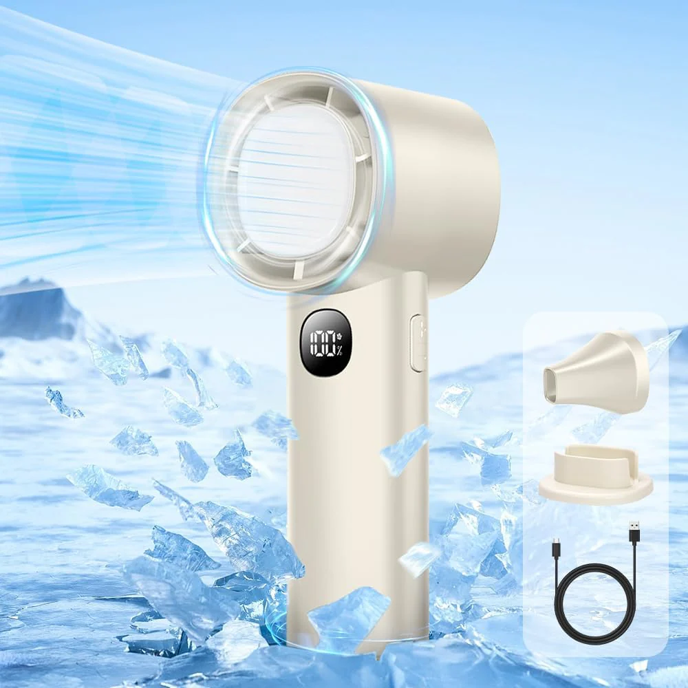 Summer Mini Ice Handy Mini Fan Cooling Portable Rechargeable Peltier Handy Small Fan Handheld Fan - Image 4