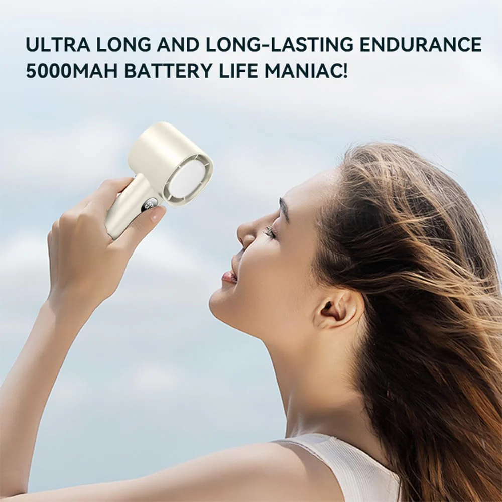 Summer Mini Ice Handy Mini Fan Cooling Portable Rechargeable Peltier Handy Small Fan Handheld Fan - Image 5