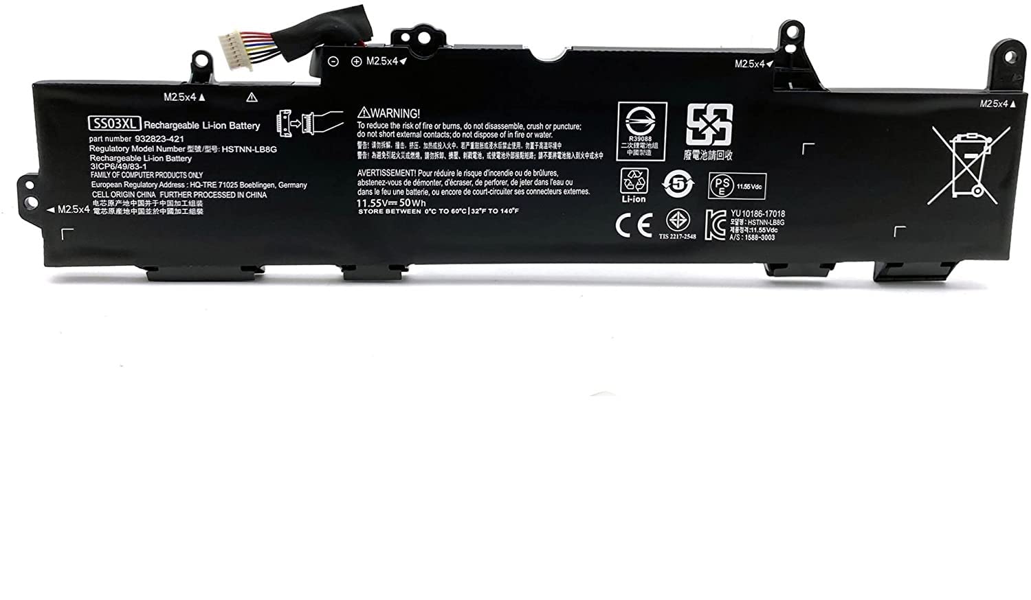 Techie SS03XL Laptop Battery for EliteBook 730 735 740 745 755 830 840 846 G5 745 840 G6 ZBOOK 14U G5 G6 Series HSN-I12C HSN-I13C-4 HSTNN-LB8G 932823-421 933321-855 HSTNN-IB8C 11.1V 31Wh - Image 4