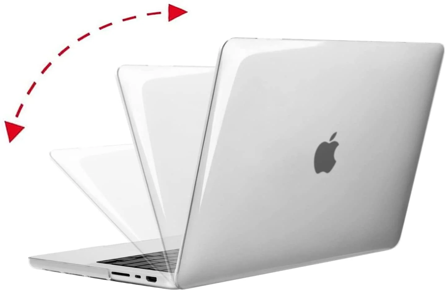 Transparent Hard Shell Case Compatible with MacBook Pro 14 inch Case 2023 2022 2021 Release M3 A2918 A2992 M2 A2779 M1 A2442 Pro Max Chip - Image 5