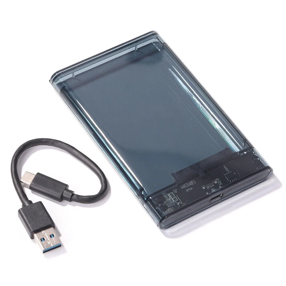 USB 3.1 Type C Hard Disk Case Enclosure for 2.5 Inch SATA HDD/SSD, Supports SATA III, Max 8TB, Tool-Free Design