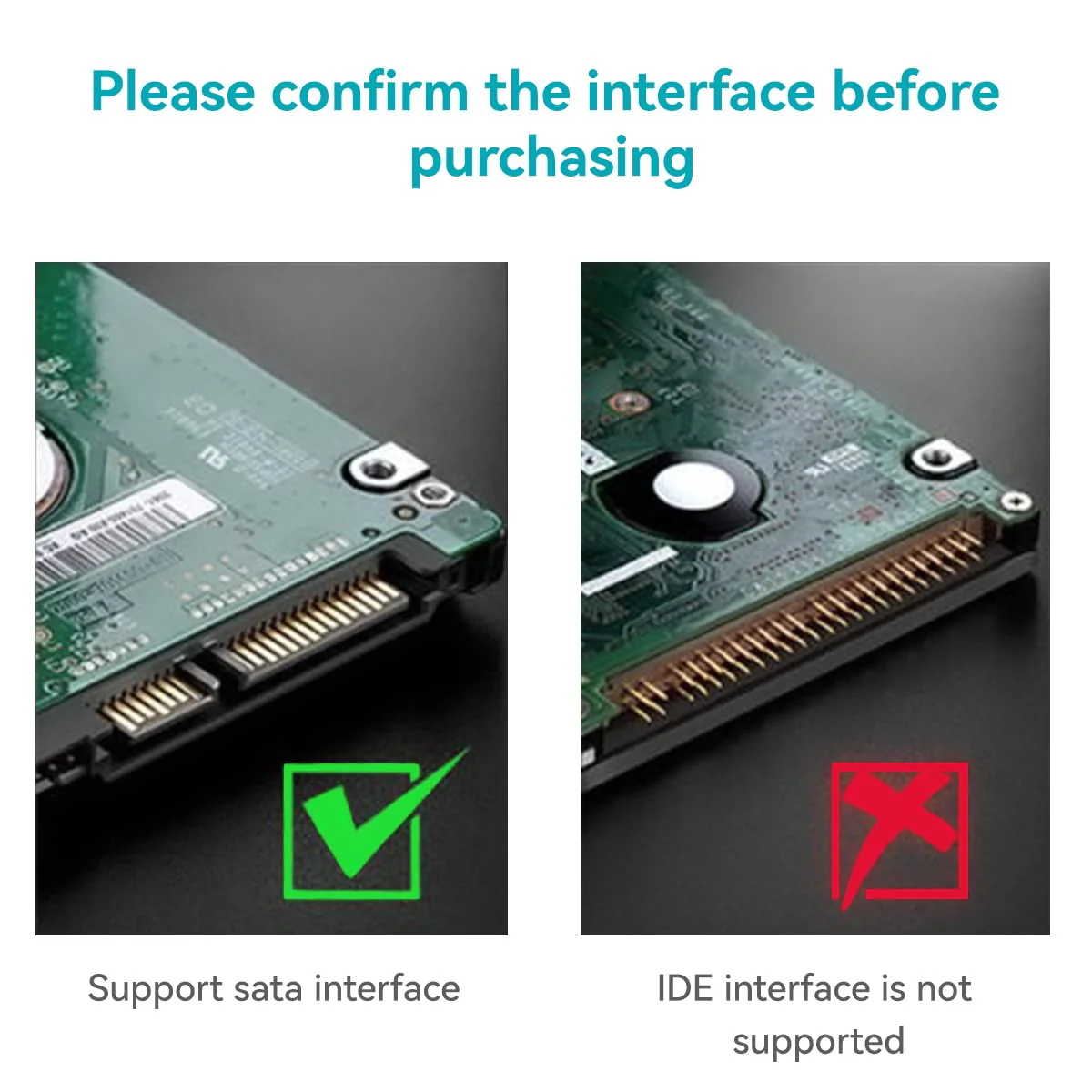 USB 3.1 Type C Hard Disk Case Enclosure for 2.5 Inch SATA HDD/SSD, Supports SATA III, Max 8TB, Tool-Free Design - Image 5