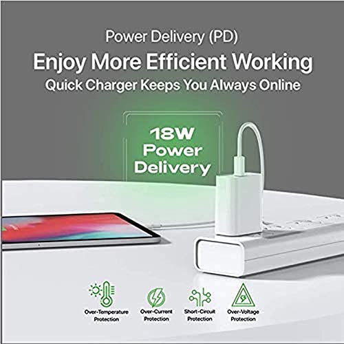 Type C USB to Lightening, Fast Charging & Data Sync USB Cable [Type-C to 8 Pin] Compatible for iPhone X/XR/XS MAX/XS/ 11/11 PRO/ 11 PRO MAX/iPads/iPhone 12/Mini/Pro/Pro Max - (White) - Image 4