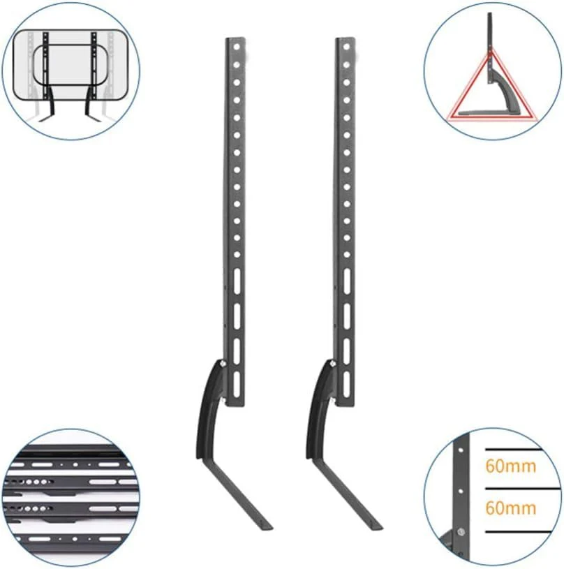 Universal Table Top Tv Stand for 19" to 45" Inch TV or Monitor Table Stand for LCD LED Flat TV with Mount and Height Adjustment, Weighting Capacity Upto 45 kgs - Image 3