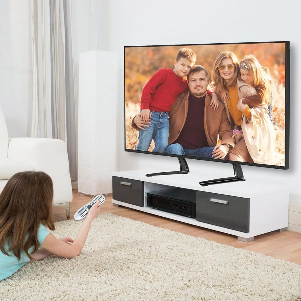 Universal Table Top Tv Stand for 19" to 45" Inch TV or Monitor Table Stand for LCD LED Flat TV with Mount and Height Adjustment, Weighting Capacity Upto 45 kgs - Image 4