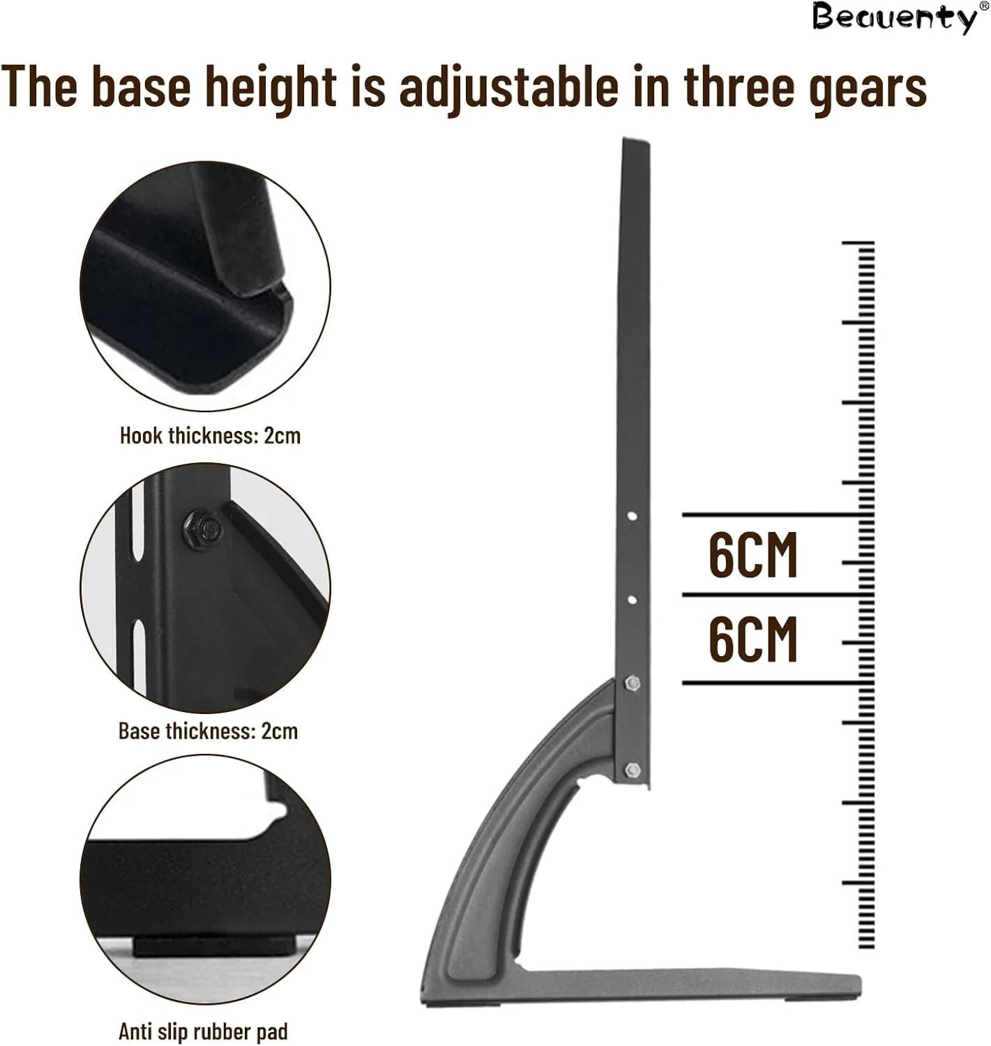 Universal Table Top Tv Stand for 19" to 45" Inch TV or Monitor Table Stand for LCD LED Flat TV with Mount and Height Adjustment, Weighting Capacity Upto 45 kgs - Image 6