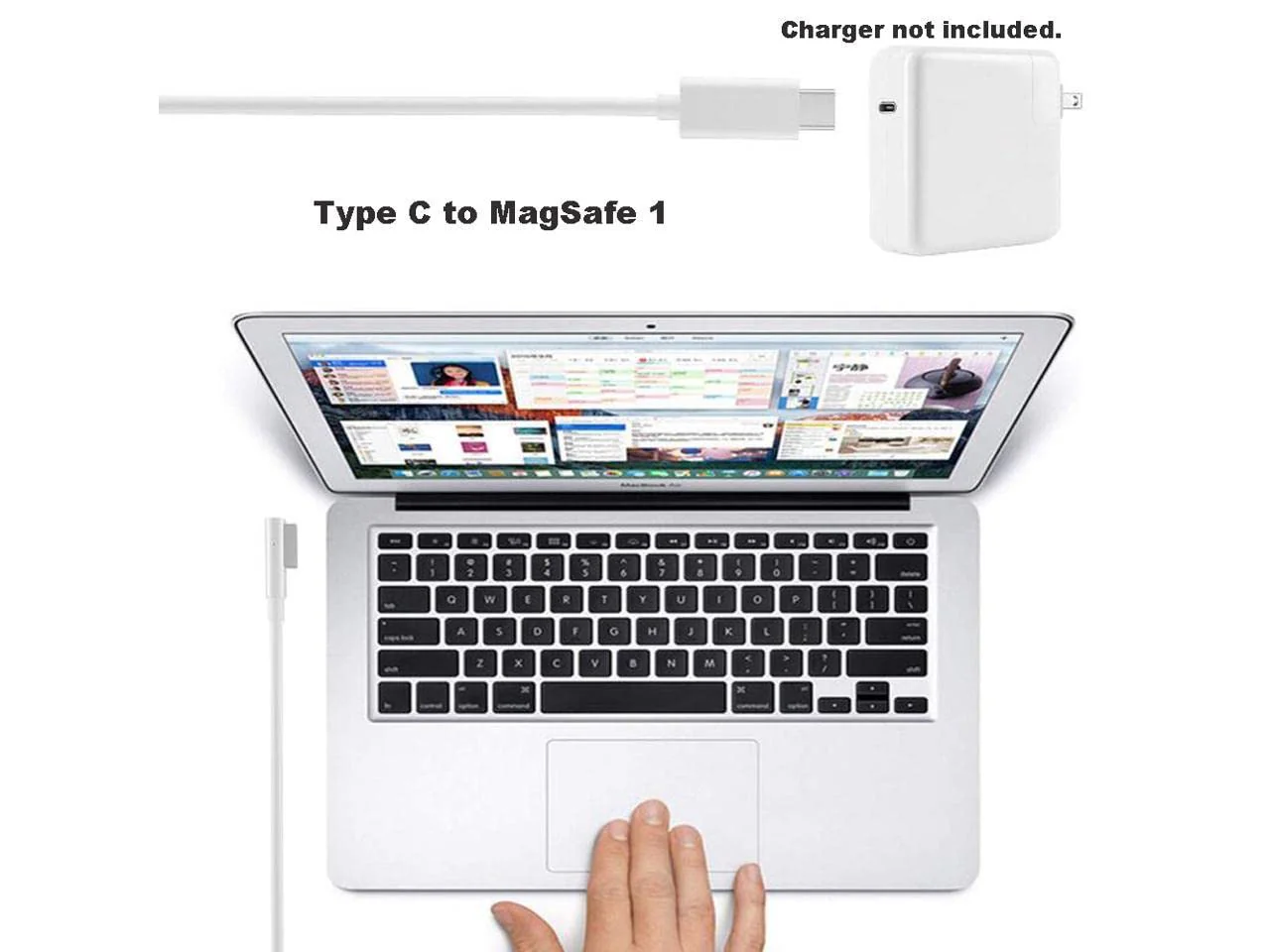 USB C Type C to Magnetic Magsafe 1 L-Tip Power Cable Compatible with Mac-Book Pro 13" 15" 17" Mac-book Air Pro 11" 13" Mac-Book 13 (Does not work with Mobile charger) - Image 7